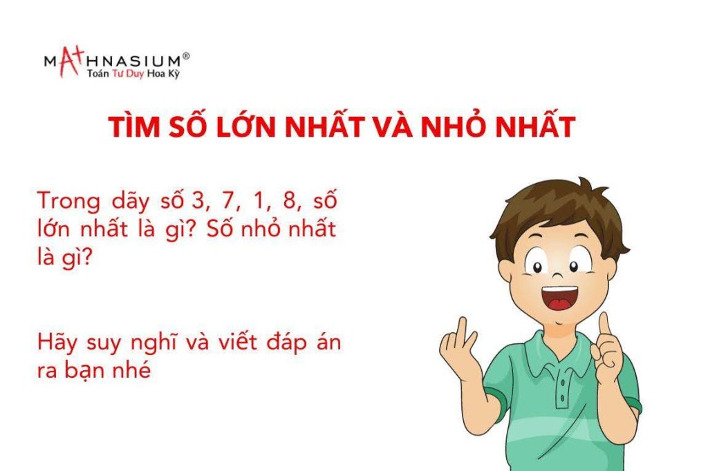 Tìm số lớn nhất và nhỏ nhất