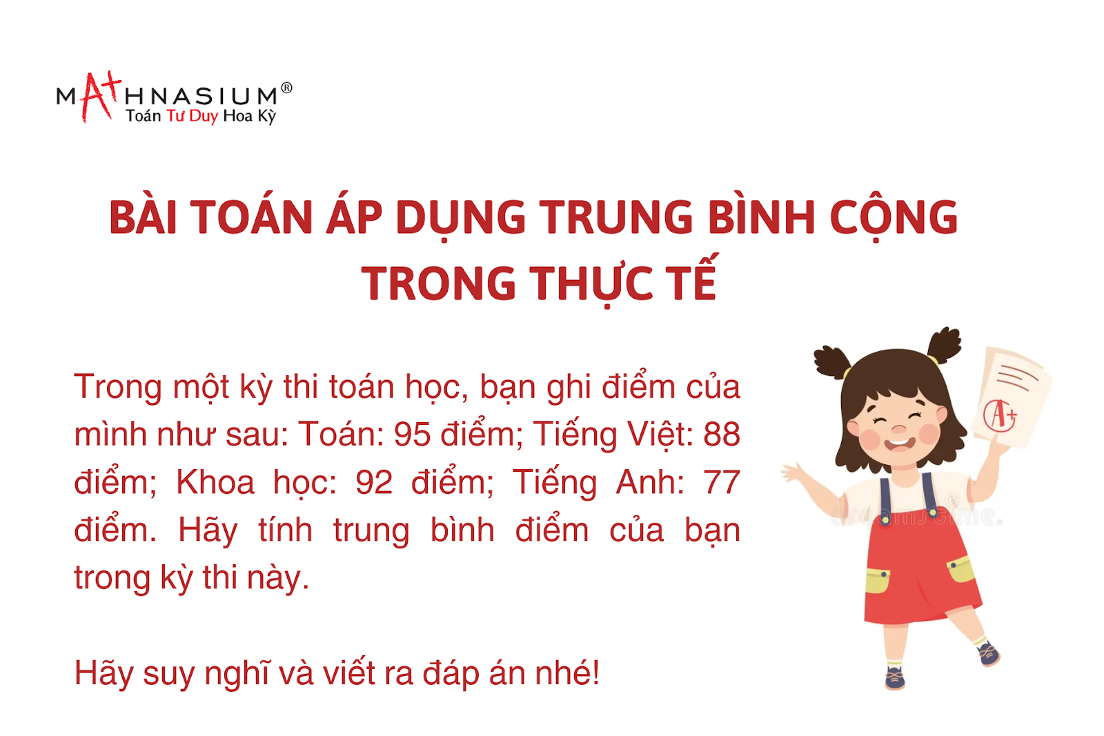 Bài toán áp dụng trung bình cộng trong thực tế