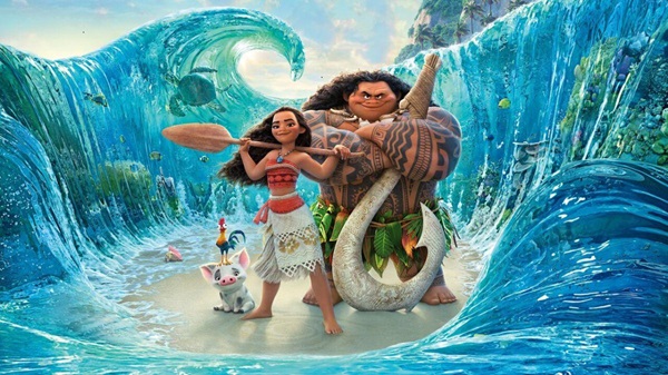 Các bộ phim như Frozen hoặc Moana có phụ đề tiếng Anh giúp con vừa giải trí vừa học từ vựng